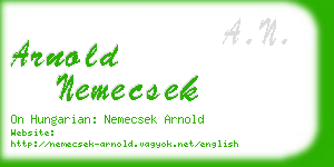arnold nemecsek business card